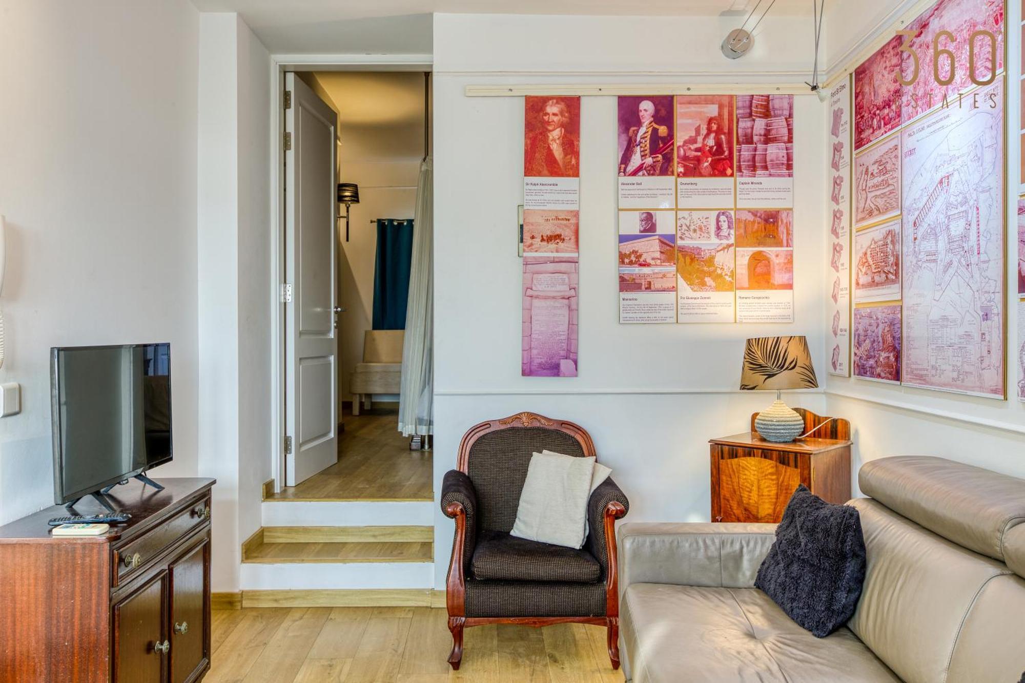 Comfortable 1Br Home With Maltese Balcony In Valletta By 360 Estates 外观 照片